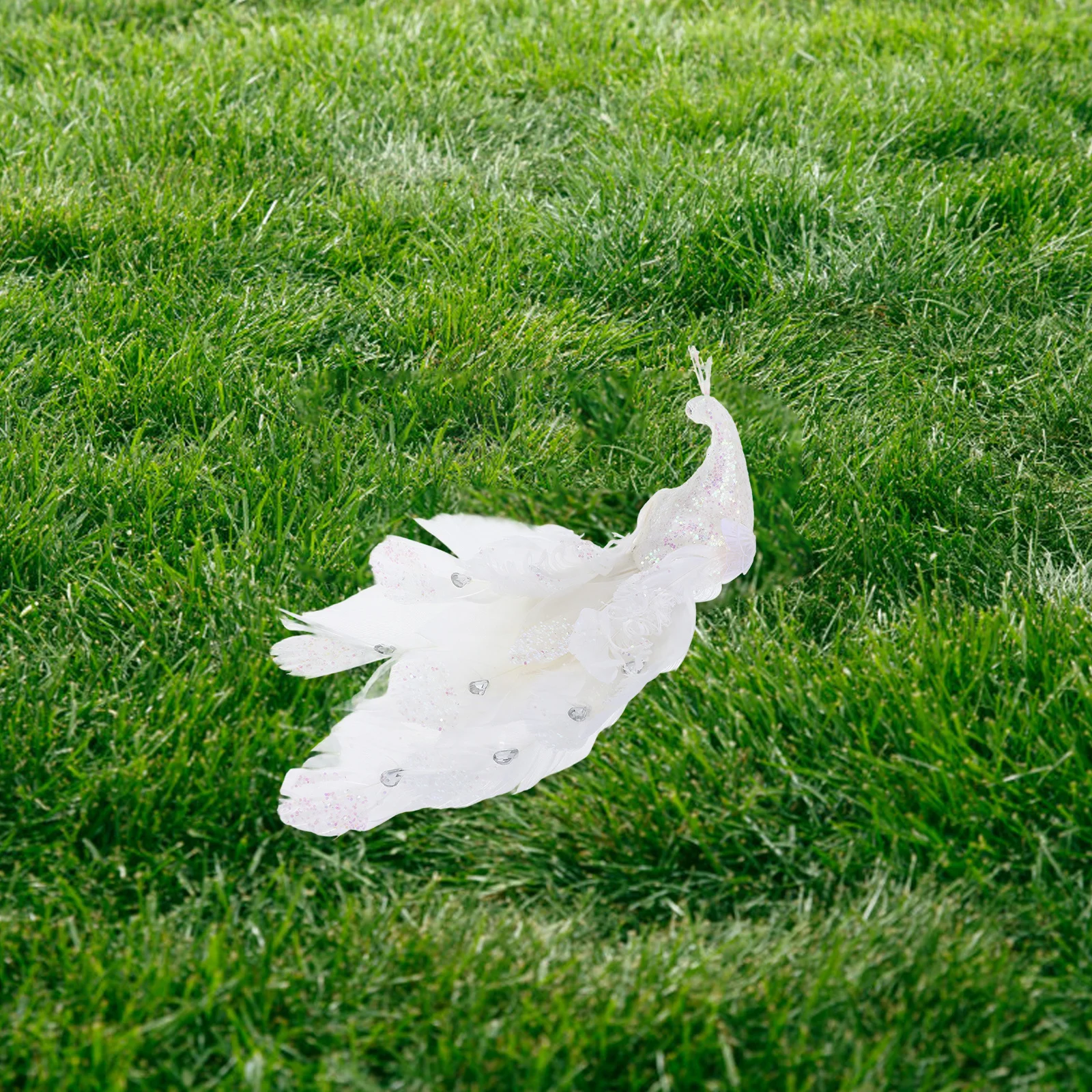 

Peacock Decoration Artificial Simulation Realistic Shape Lightweight Home Garden Indoor Ornament Decorative Peacock