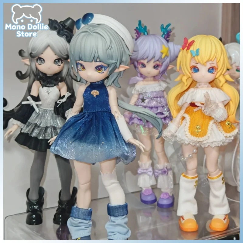 

New Mushroom Fungus Series Genuine 1/12 Scale Cute Bjd Doll Articulated Action Figures Collect Model Toys Ornament Surprise Gift