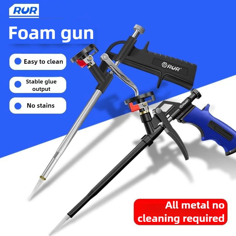 RUR Foam Gun Expanding Spray Polyurethane Sealant No Cleaning Styrofoam Foam Gun Soudafoam Tools Foam Glue Gun Renovation Tool