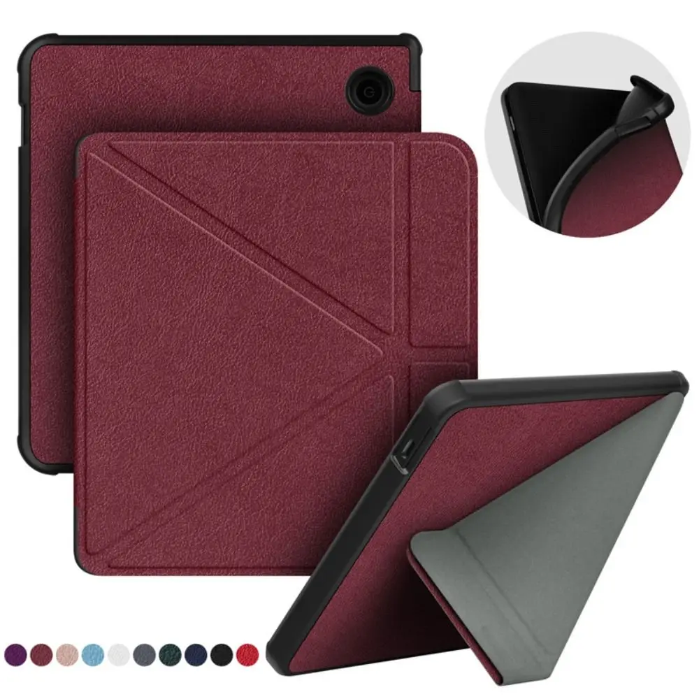 7 inch E-Reader Case Acrylic Shockproof Smart Cover Wear Resistant Clear Back Protective Shell for KOBO Libra Color/2