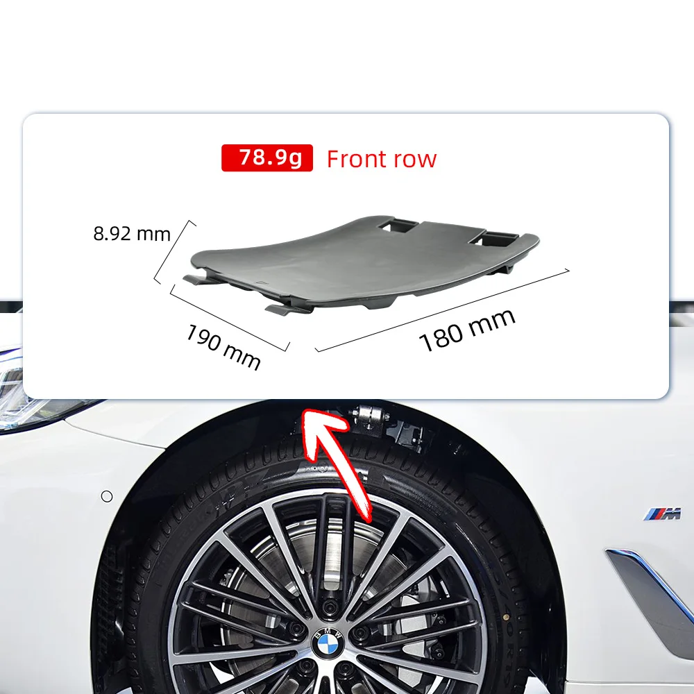 51757340199 ورقة مجلس الداخلية غطاء بطانة غطاء الطبق واقي الطين لسيارات BMW 5 7 سلسلة G38 G30 بعد 2018 G12 بعد 2015
