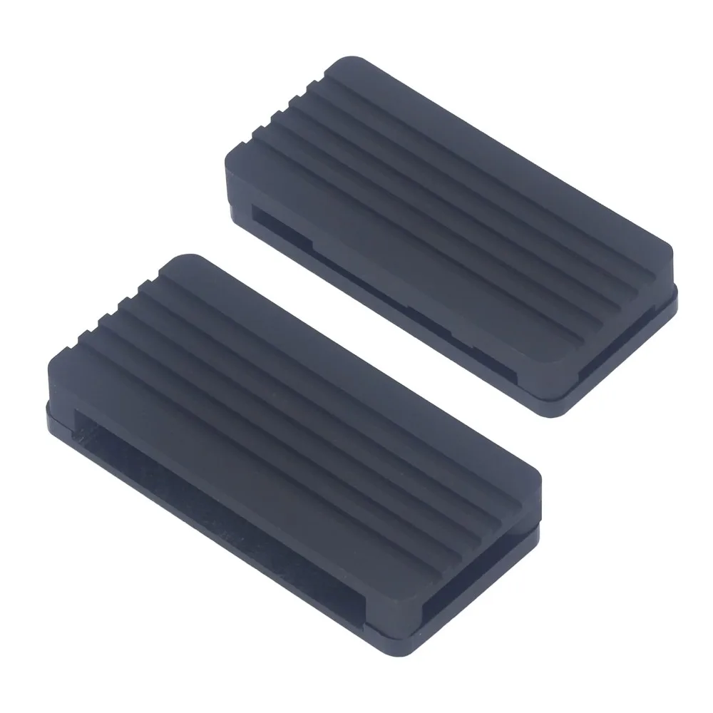 

Durable Straight Pin Header Cooling Case Aluminum Alloy Black Color Passive Cooling Enclosure Heatsink Case Electronic Projects