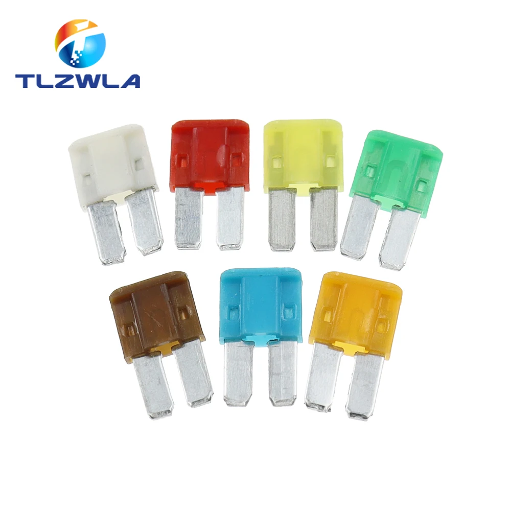 10PCS 5A 7.5A 10A 15A 20A 25A 30A AMP Micro 2 Long Leg Fuse 9mmx15.5mm Mini M2 Long Foot Automobile Fuse Insert