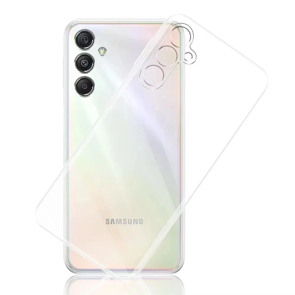 Full Soft Silicon Case For Samsung Galaxy S21 S20 FE S24 Ultra S23 S22 Plus A55 5G A54 A53 A52  A35 A34 A33 A32 Clear Back Cover image 5