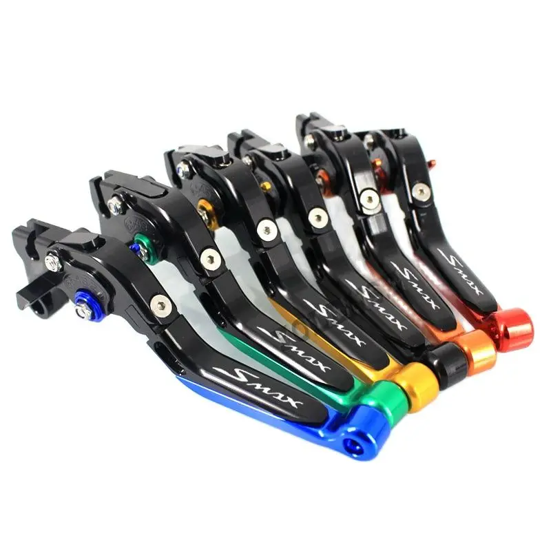 For YAMAHA SMAX155 SMAX 155 2017 2018 high quality Motorcycle Accessories Folding Extendable Brake Clutch Levers LOGO SMAX