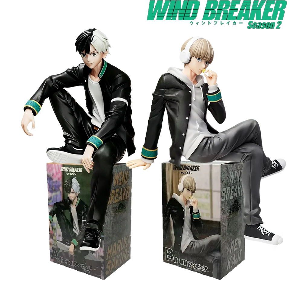 Figura de Anime de 15 cm de Sakura Haruka de Wind Breaker, Tope para Fideos, Figura de Acción de Kaji Ren de Wind Breaker, Modelo Coleccionable, Muñeca, Juguete, Regalo