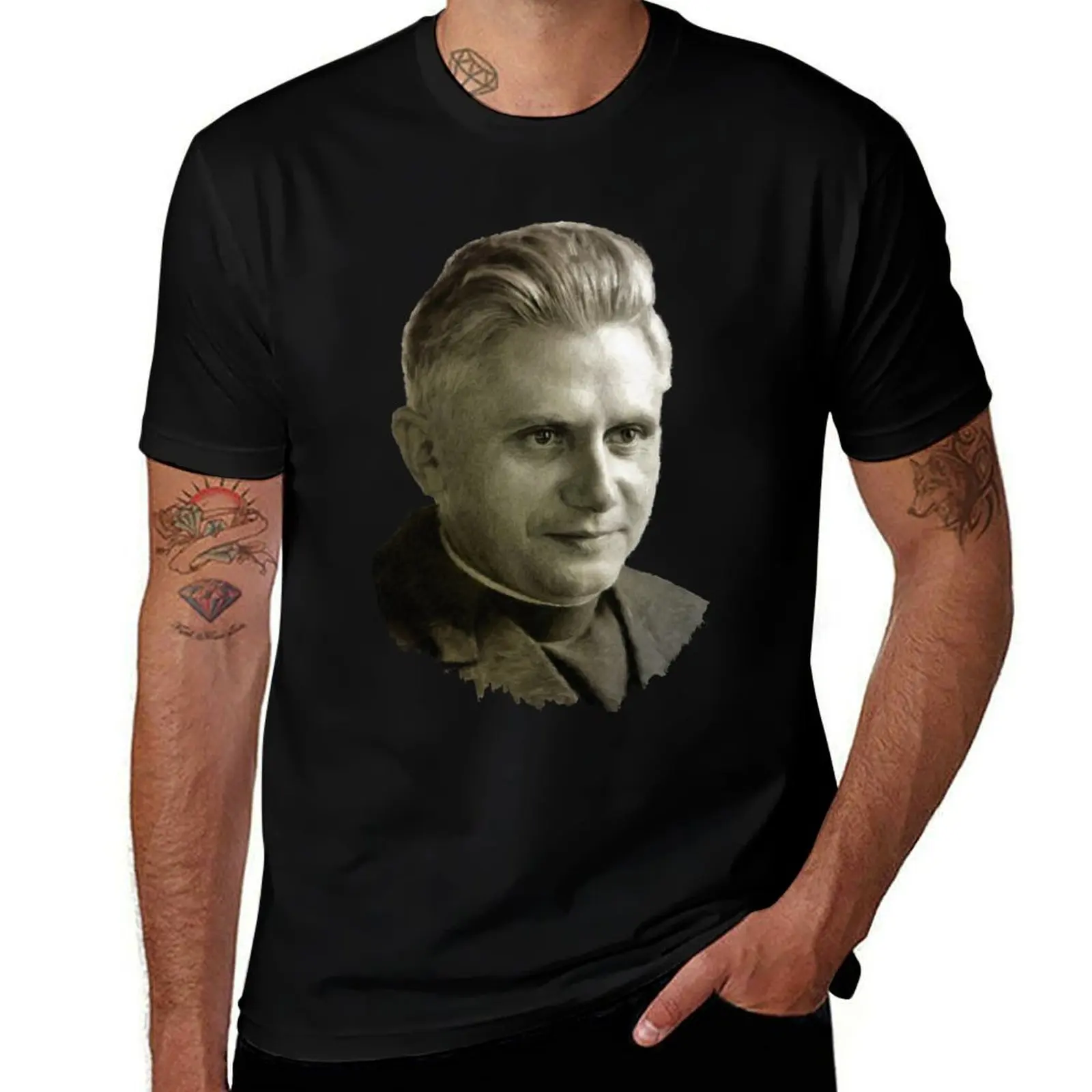 Pope Benedict XVI T-Shirt Work Wear Simple Tee Shirt T-Shirt