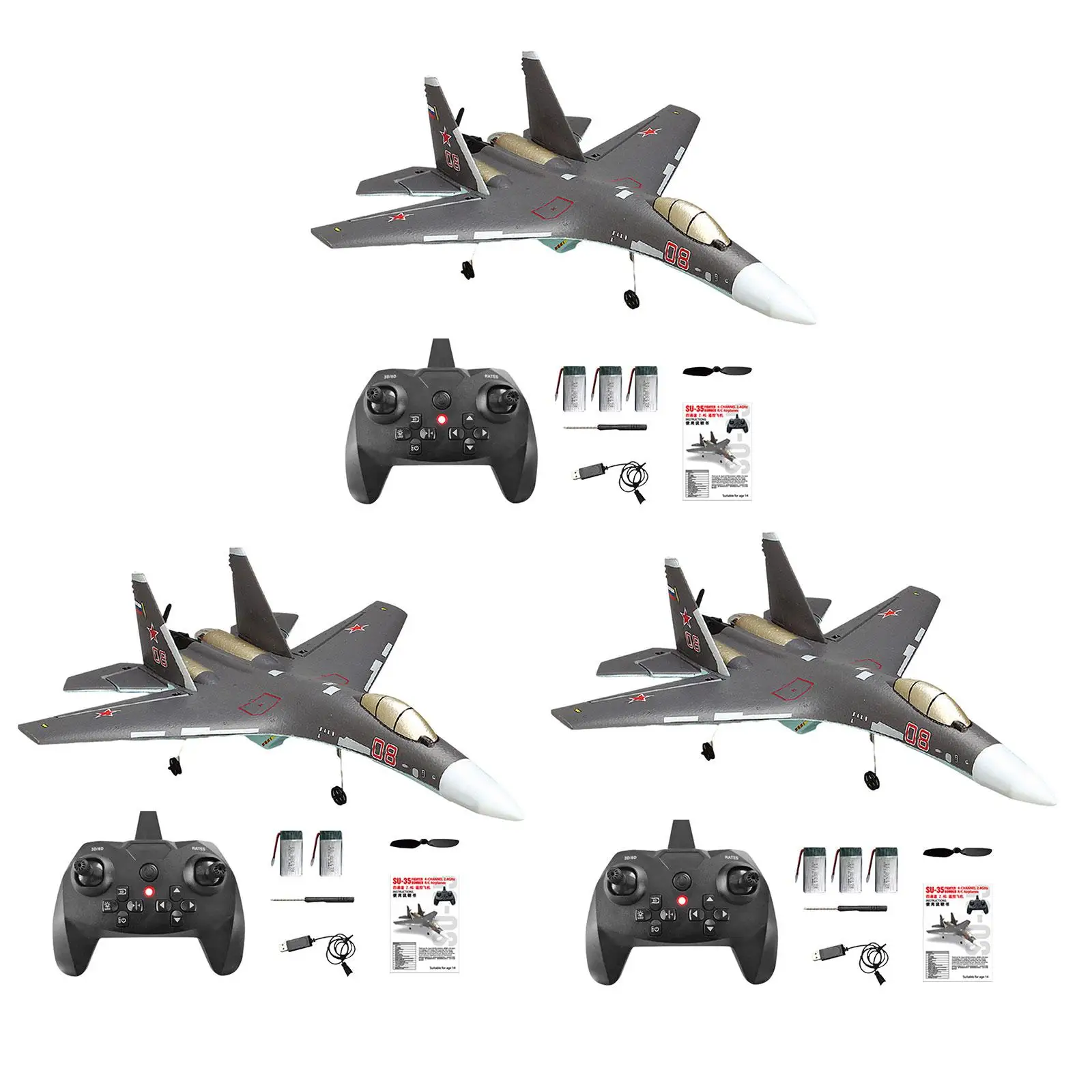 

RC Plane Altitude Hold 4 Channels Remote Control Jet Airplane 6 Axis Fighter Jet for Teens Outdoor Adults Beginner Birthday Gift