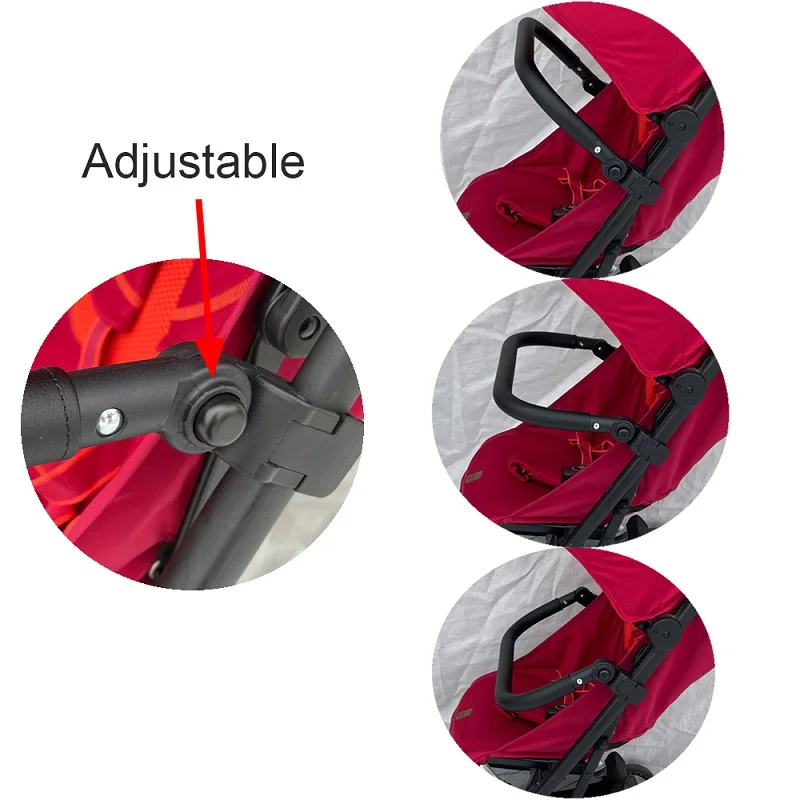 Accessori per passeggini barra paraurti antigraffio in pelle PU bracciolo maniglia Crossbar compatibile con passeggino Cybex Libelle