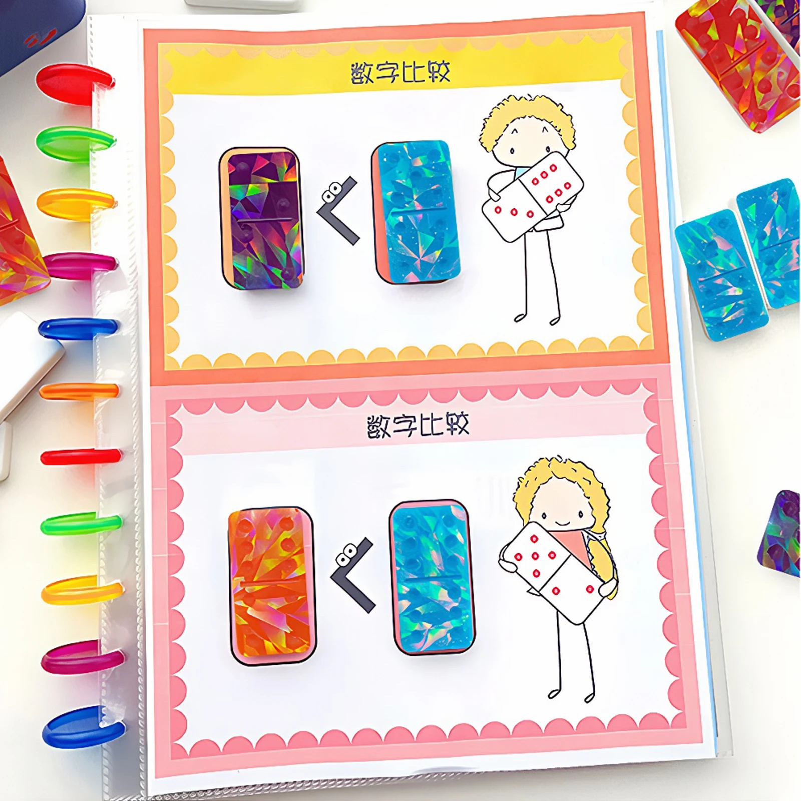 Domino Molds Silicone Holographic Chocolate Molds Domino Game  Holographic Chocolate Bar  for Resin Casting view 4