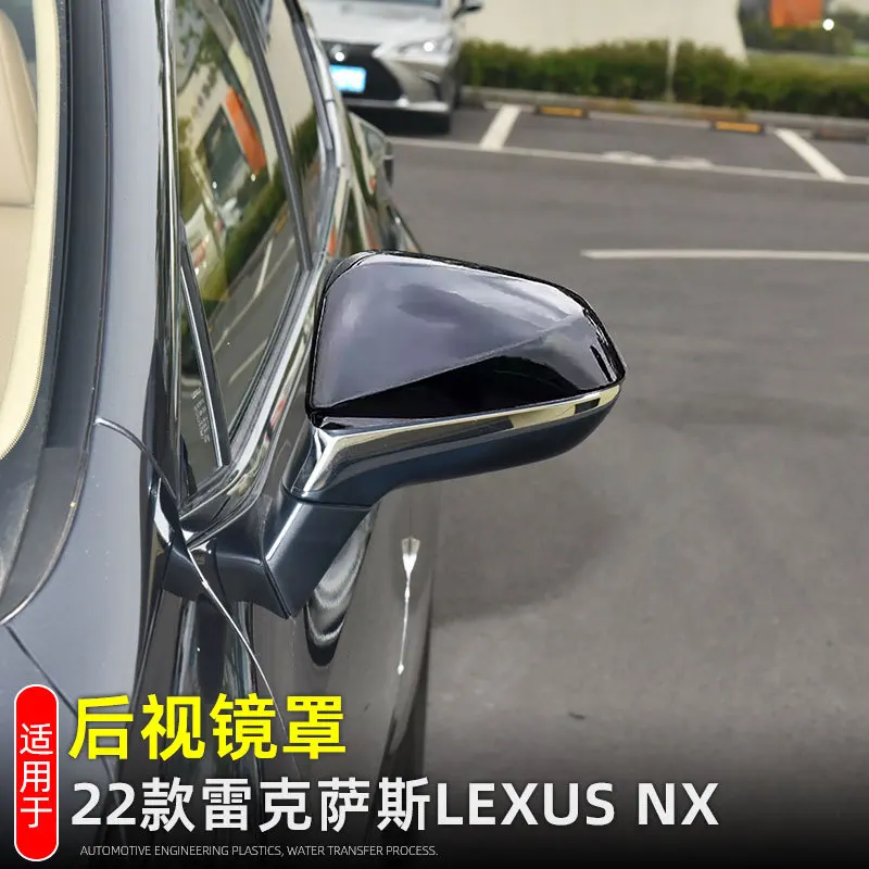 2Pcs For Lexus NX260 350H 450H 2022 Rear View Mirror Cover ABS Wing Door Side Mirror Shell