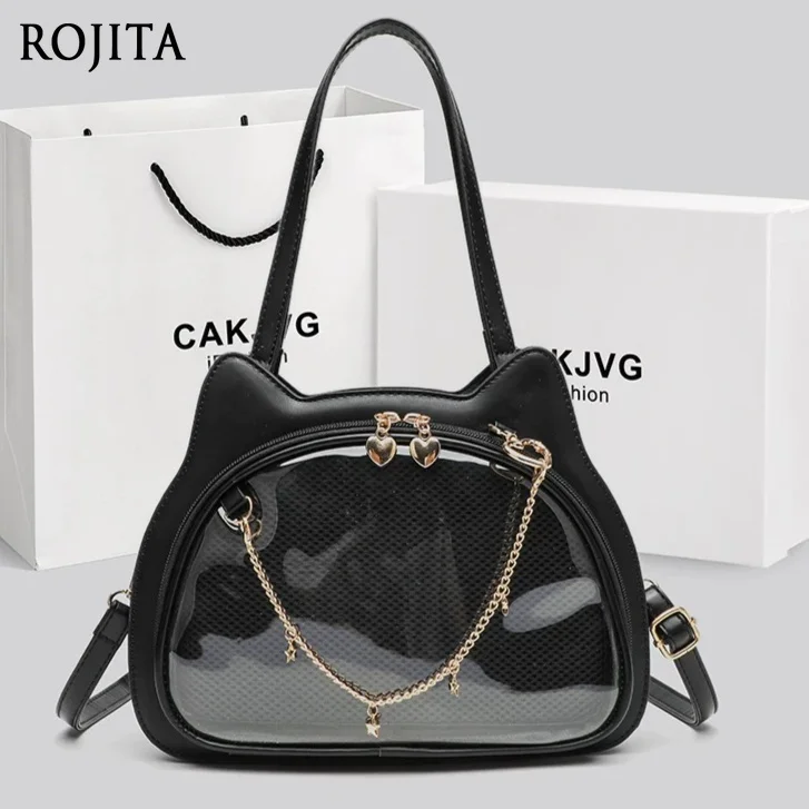 

Japanese Second-dimensional Girl Cute Sister Cat Small Food Intake Pain Bag Single Shoulder Messenger Bag