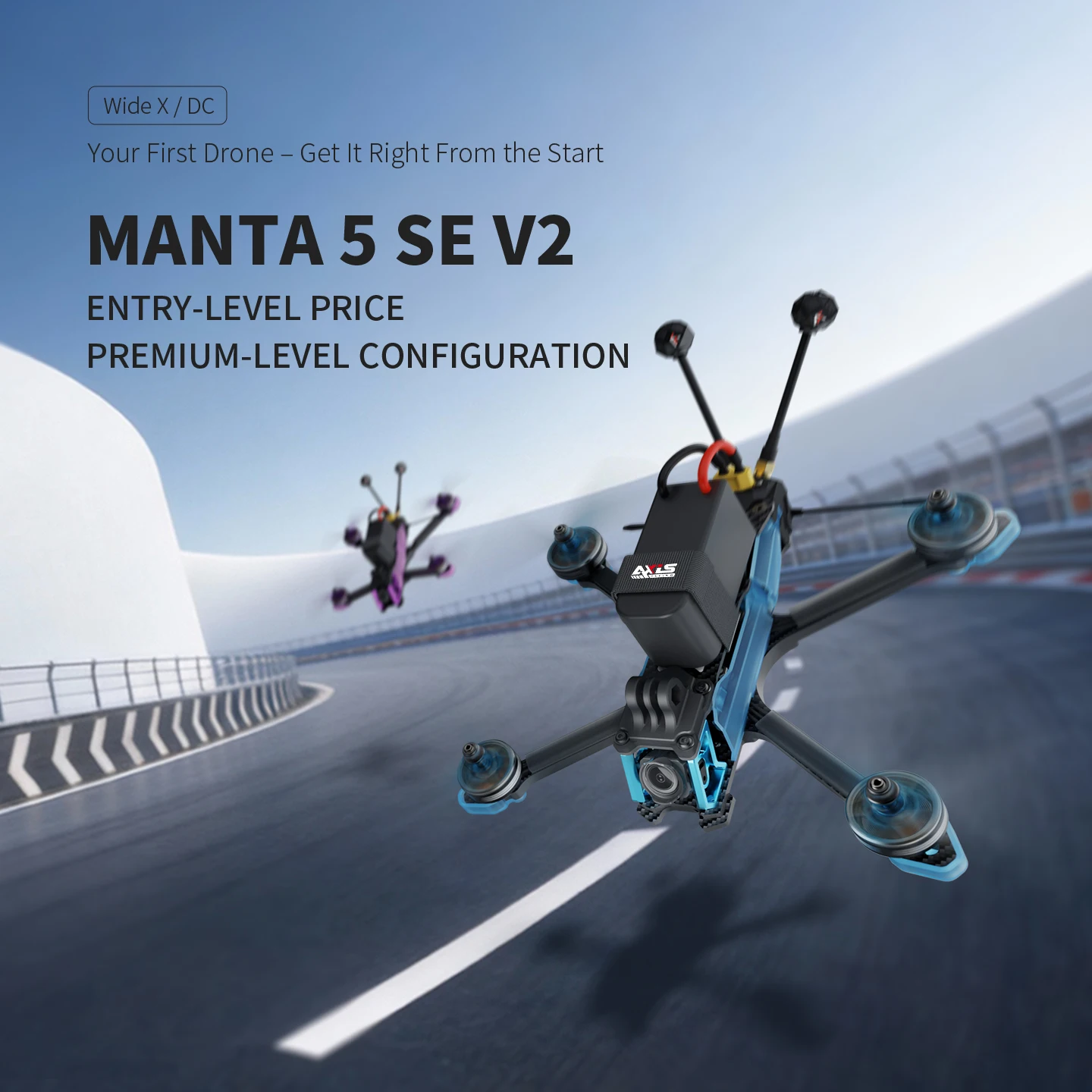Axisflying Manta 5 SE V2 O4/Analog 5인치 프리스타일 FPV 레이싱 드론 스쿼시드 X RC 쿼드콥터 내장 GPS H743 FC