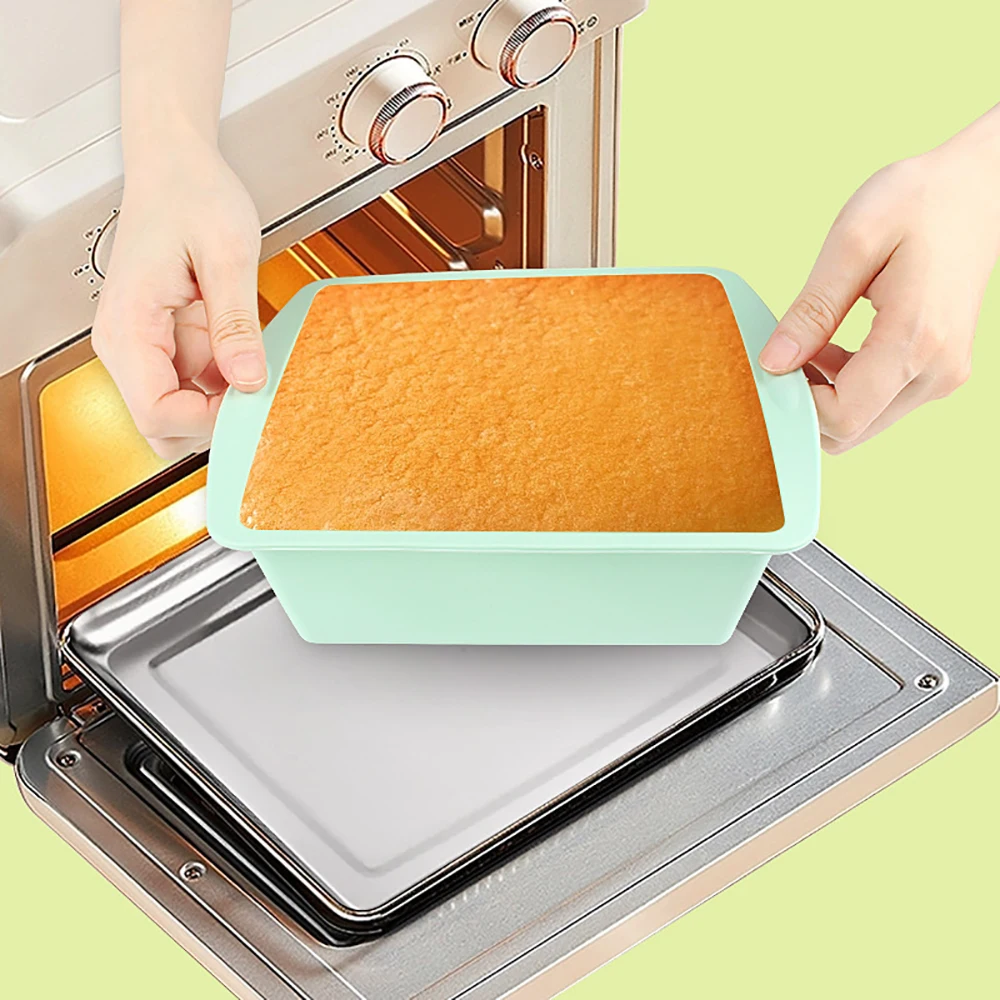 New square silicone baking tray for home baking DIY cake mold with easy demolding baking mold