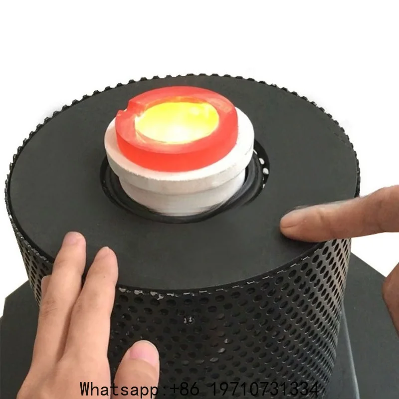 Small Electric Furnace, 1-3 Kg Gold Melting Furnace, Molten Copper, Iron Gold, Jewelry Processing Tools Black Red