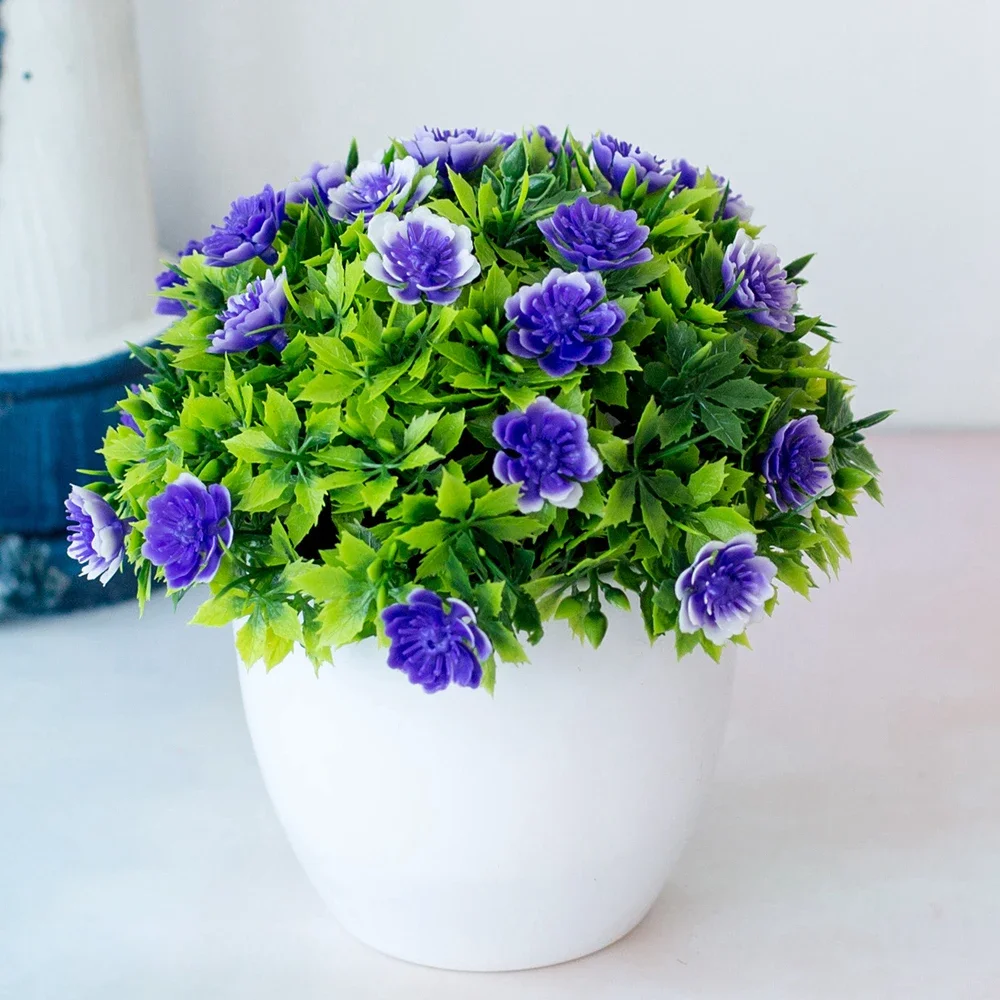 

Pot Plant Artificial Ball Decor Desk Garden Lifelike Fake Home Indoor Office Outdoor Plants Plastic High Quality