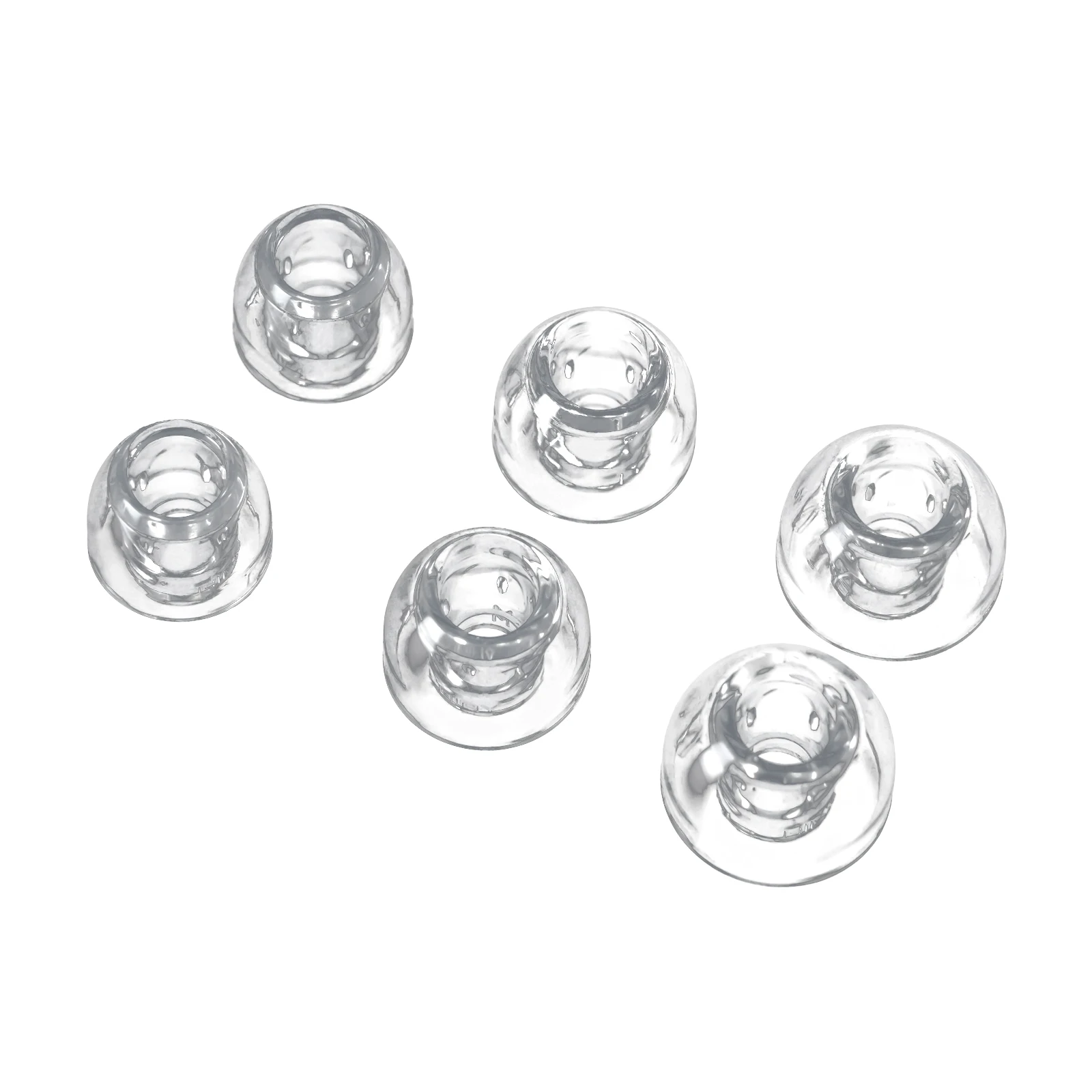 HiBy WG01 Replacement In-Ear Wave Guided Liquid Silicone Eartips 3Pairs Earplugs Noise Isolation Skin-friendly For Earphones