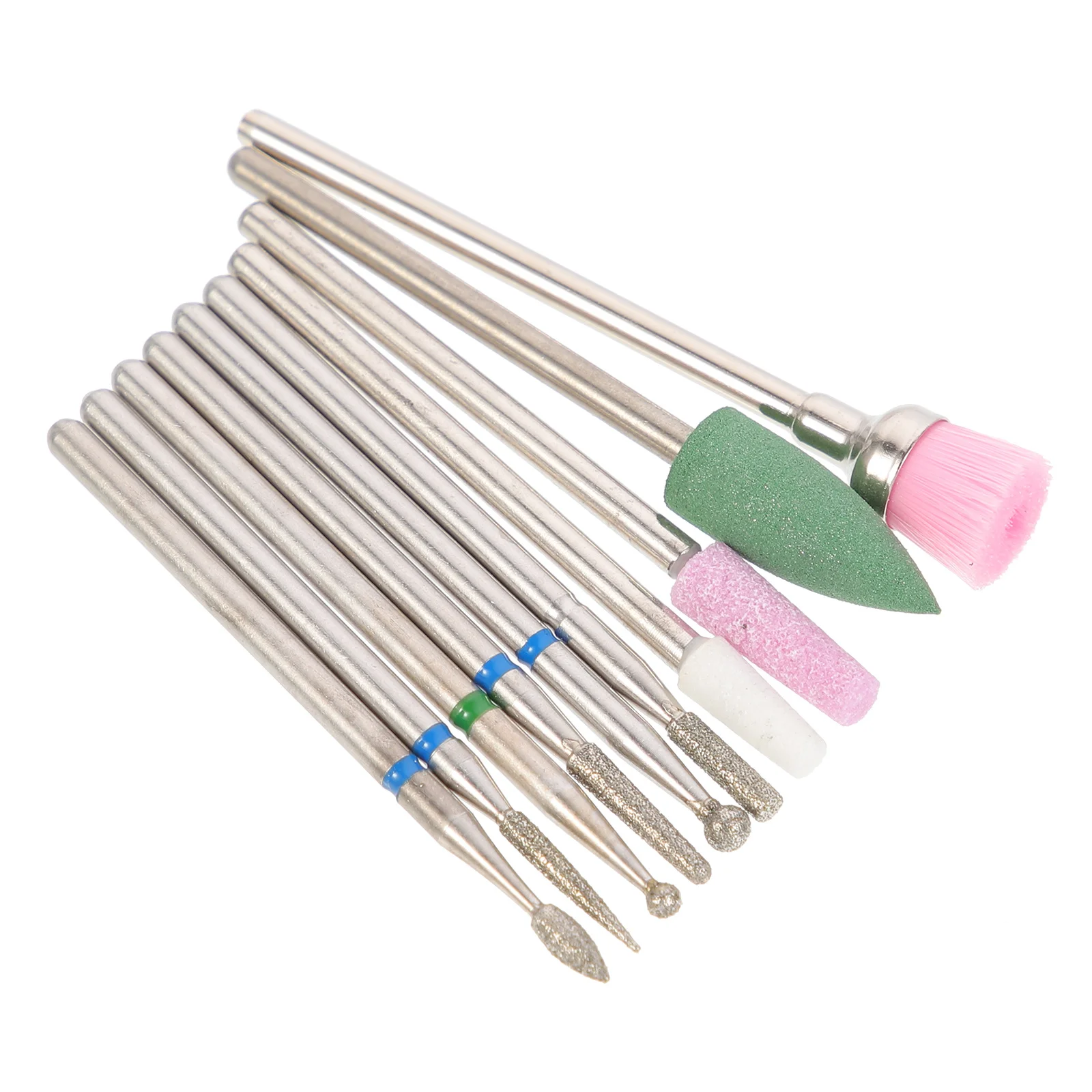 10 قطعة رؤوس طحن الأظافر مجموعة أدوات تلميع مانيكير ممتازة لإزالة جل الأكريليك العناية بالبشرة الميتة المحمولة صالون الصف الحفر #5
