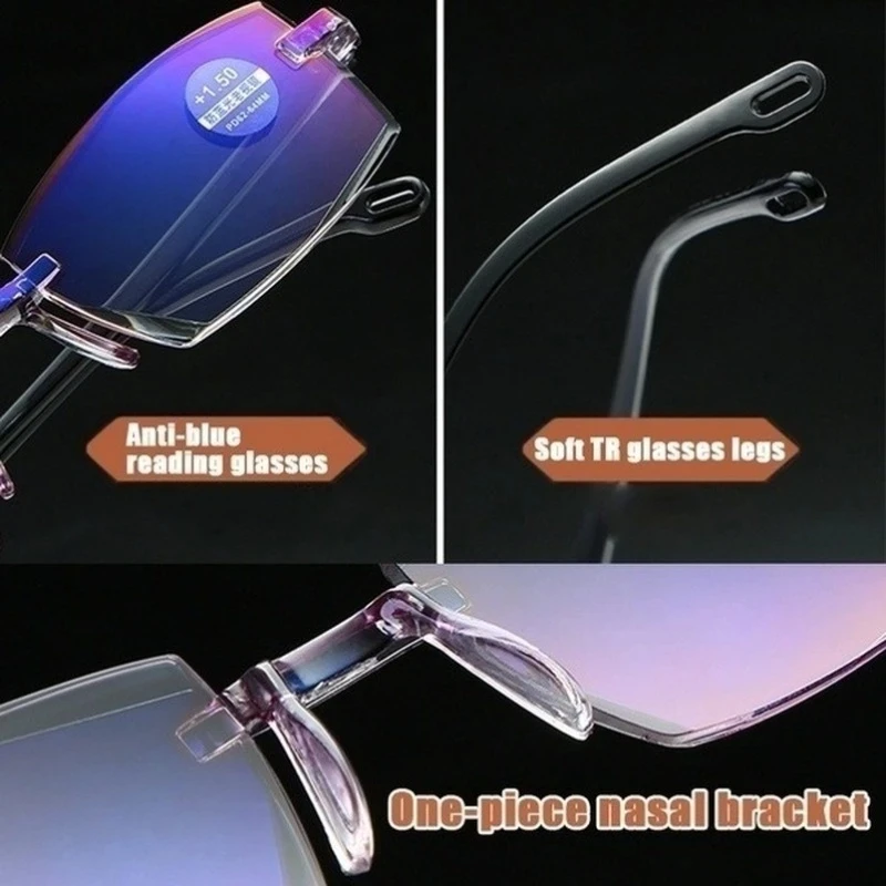 Men Reading Glasses Women Anti Blue Light Eyeglasses HD Presbyopic Glasses Unisex 0 To +4.0 Glasses