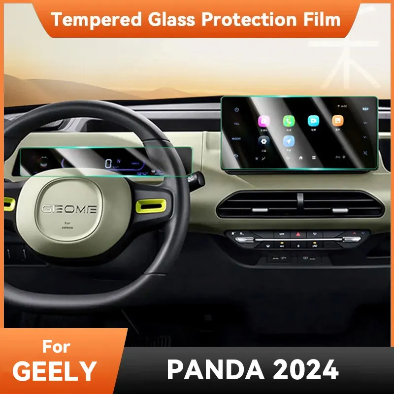 

GPS Navigation Multimedia Screen Tempered Glass Protection Film Auto Accessories Prevent Scratches For GEELY PANDA 2024