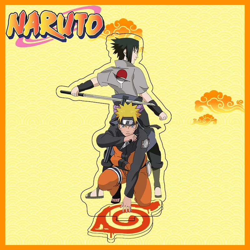 Naruto Uchiha Sasuke & Hatake Kakashi Acrylic Figure Display Stand