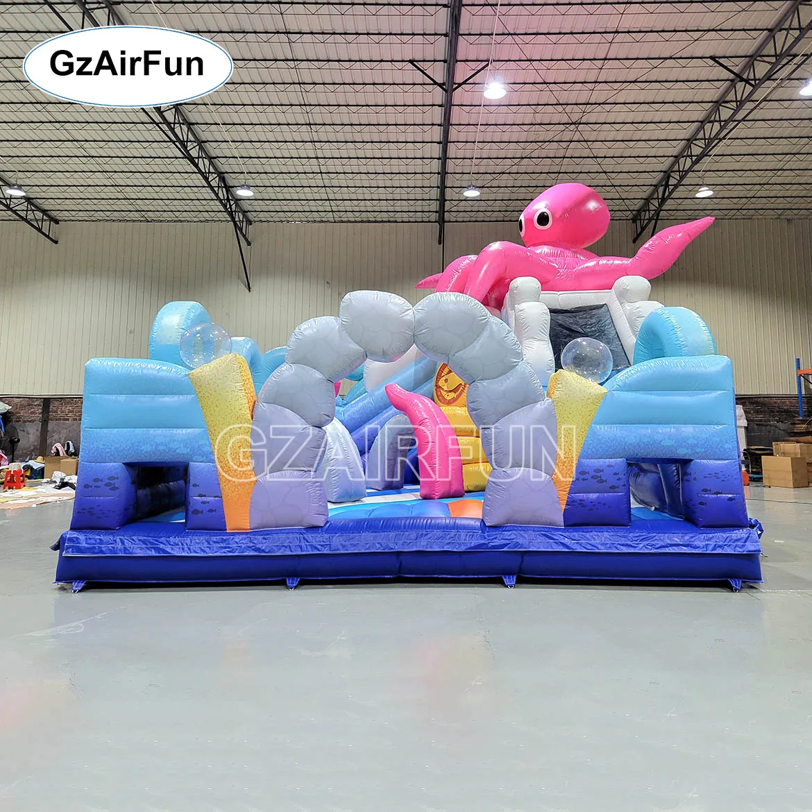 

Customized Ocean Theme Inflatable Playground Kids Amusement Park with Bounce Slide Obstacle Race Suitable for Indoor and Outdoor