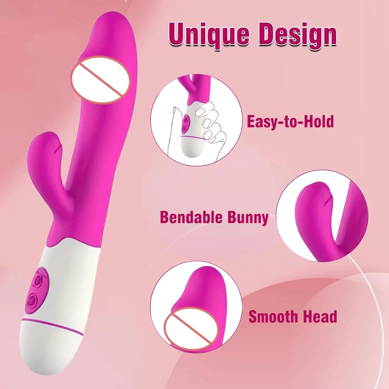 Powerful Rabbit Vibrator for Women G-Spot Clitoris Stimulator Female Dildo Penetration Vagina Massage Masturbator Adult Sex Toy - Image 3