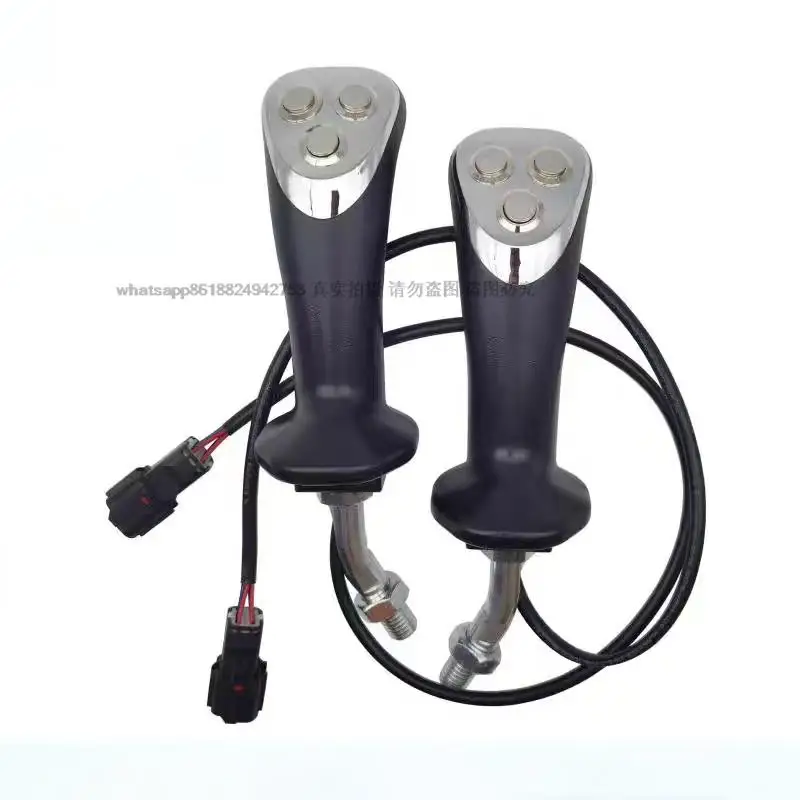 

For iron gripper three-button metal button joystick handle high quality excavator accessories