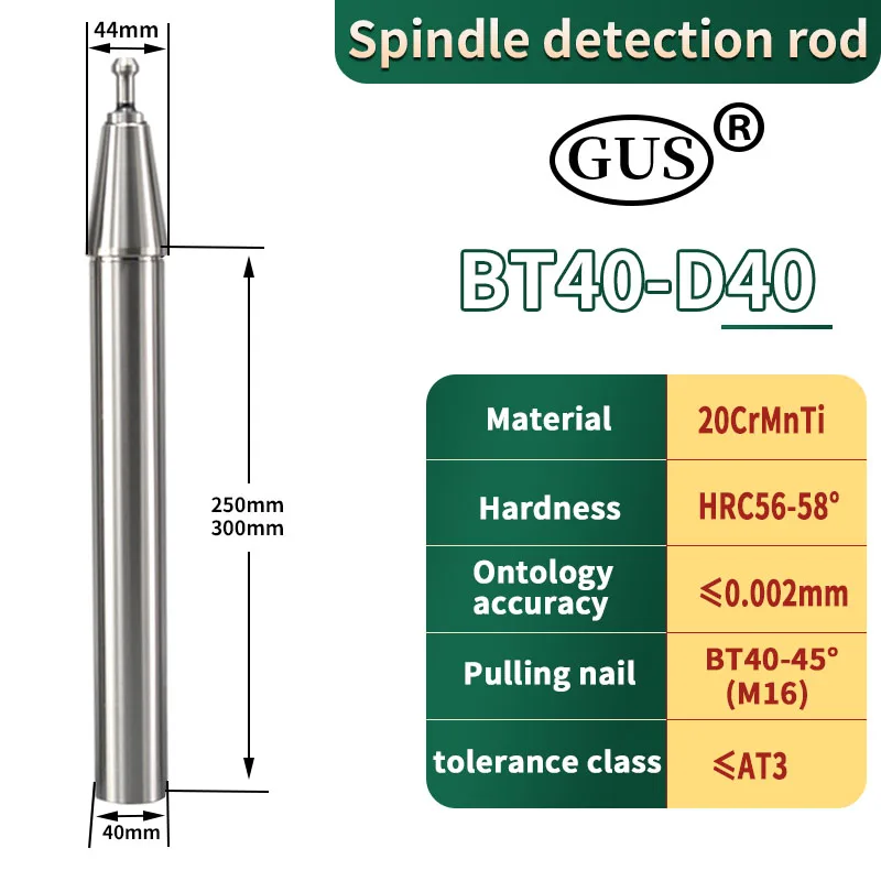 CNC Tool Holder Calibration Tools BT30 BT40 HSK63 High Precision≤0.002mm Detection Rod Machining Center 7:24 spindles Test Bar