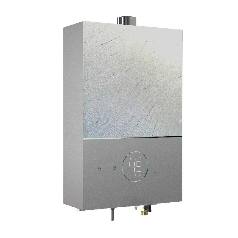 Stainless steel wall-mounted intelligent digital display liquefied petroleum gas natural gas water heater household outdoor