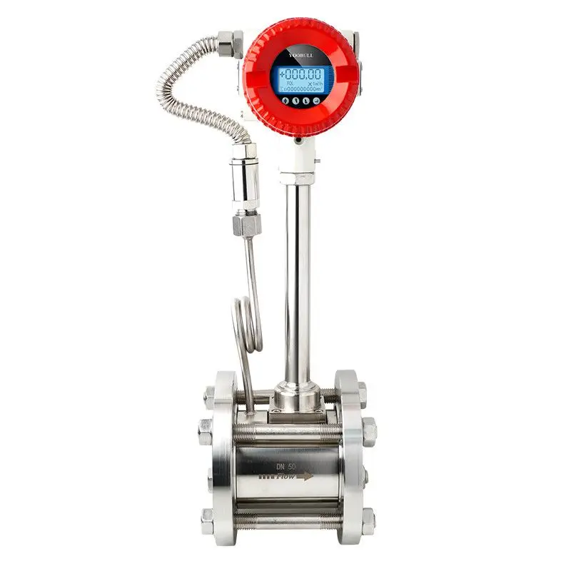 Vortex flowmeter Vapor gas Liquid natural gas Compressed air Volume flowmeter DN100