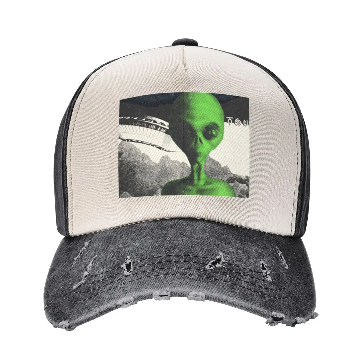 Alien We Come in Peace Poster Baseball Cap Brand Man cap Anime Horse Hat Women's Golf Wear Men's