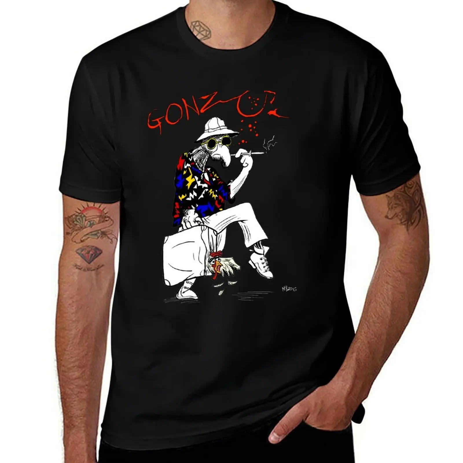 Gonzo- Fear and Loathing in Las Vegas parody T-Shirt Plus Size Summer Short Sleeve T-Shirt