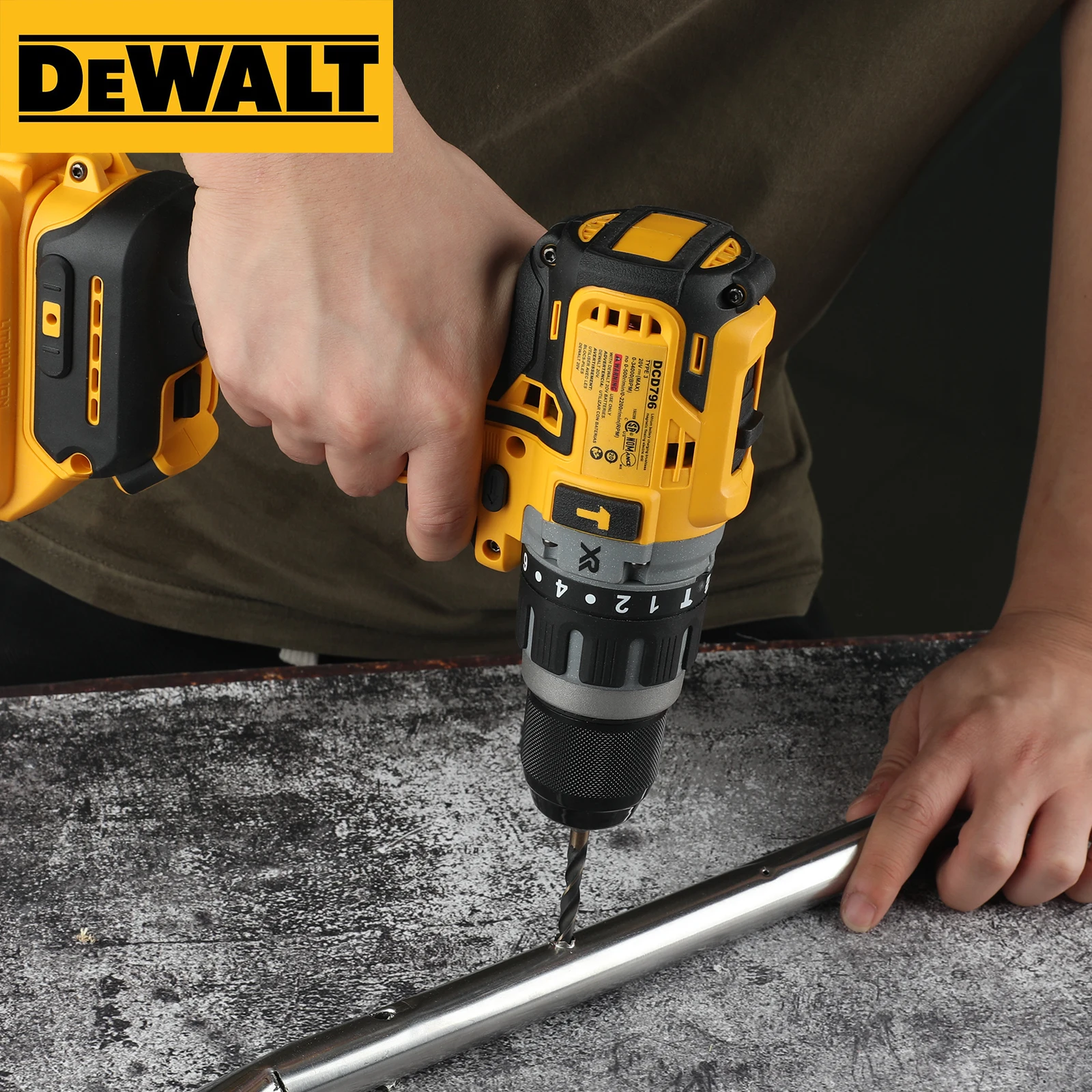 디월트 796 20V 브러시리스 전동 고토크, 고출력 휴대용 임팩트 드라이버는 다양한 작업 요구를 충족할 수 있습니다.