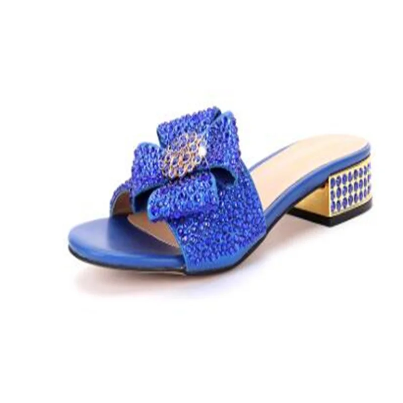 

Italian women's shoes adorned with rhinestones 2025 designer luxury low heeled slippers party high heels