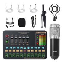 V10xPro Live Sound Card Set BM800 Microphone For Mobile Computer Karaoke Full Set Equipment Voice Mixer V10xPro Soundcard Set