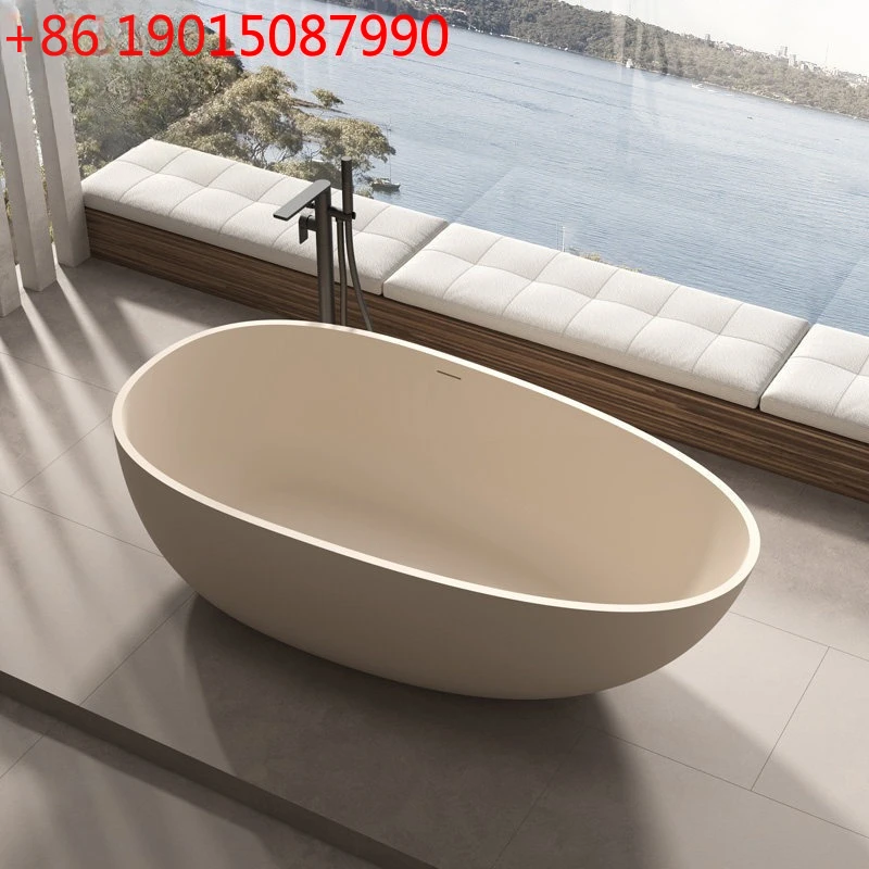 

Stone Bath Hotel B & B Домашняя отдельно стоящая матовая ванна в форме яйца для пары