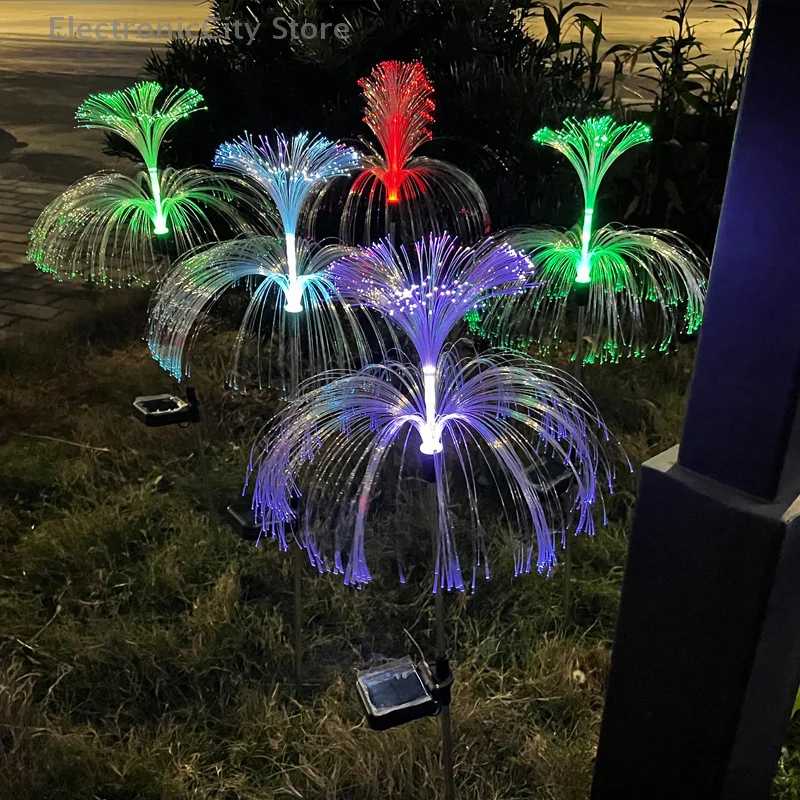 

Солнечный фонтан, декоративные светильники, светодиодные оптоволоконные медузы, уличные водонепроницаемые светильники для двора, сада, виллы, газона