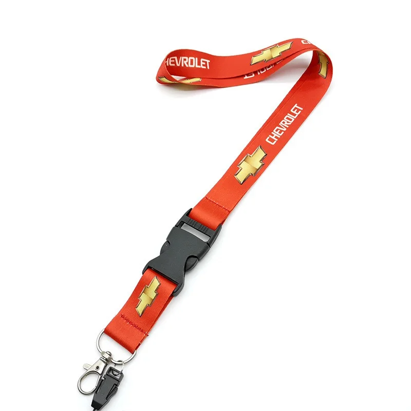 Car Logo Neck Hanging Strap Employee\'s Card Lanyard Keychain for Chevrolet Captiva Malibu Sail Aveo Tracker Cruze Holden Equinox