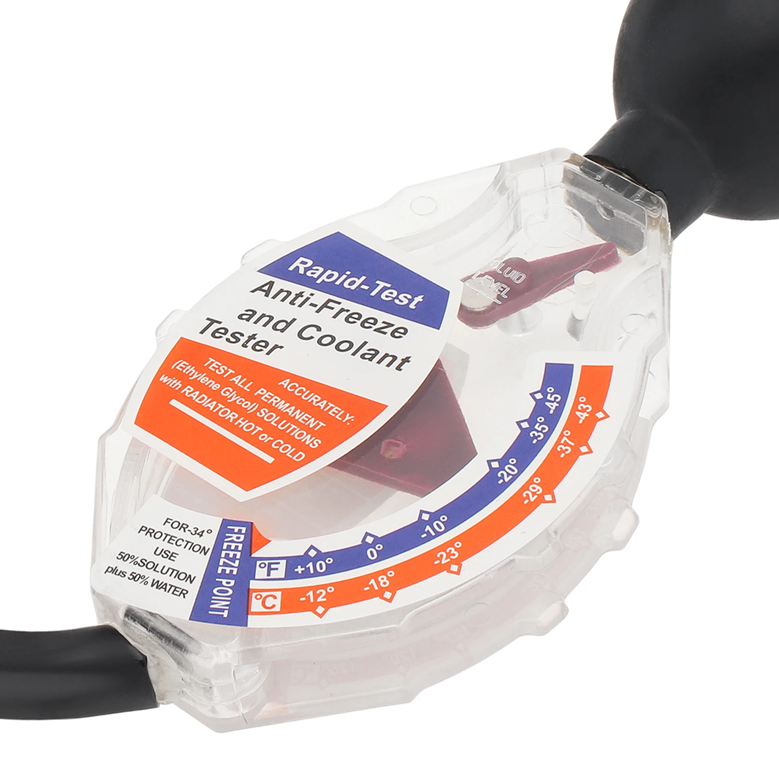 Imagem -05 - Carro Radiador Refrigerante Tester Ferramenta Anti-congelamento Refrigerante Tester Medidor de Densidade Exata Dial ° c ° f Exibe