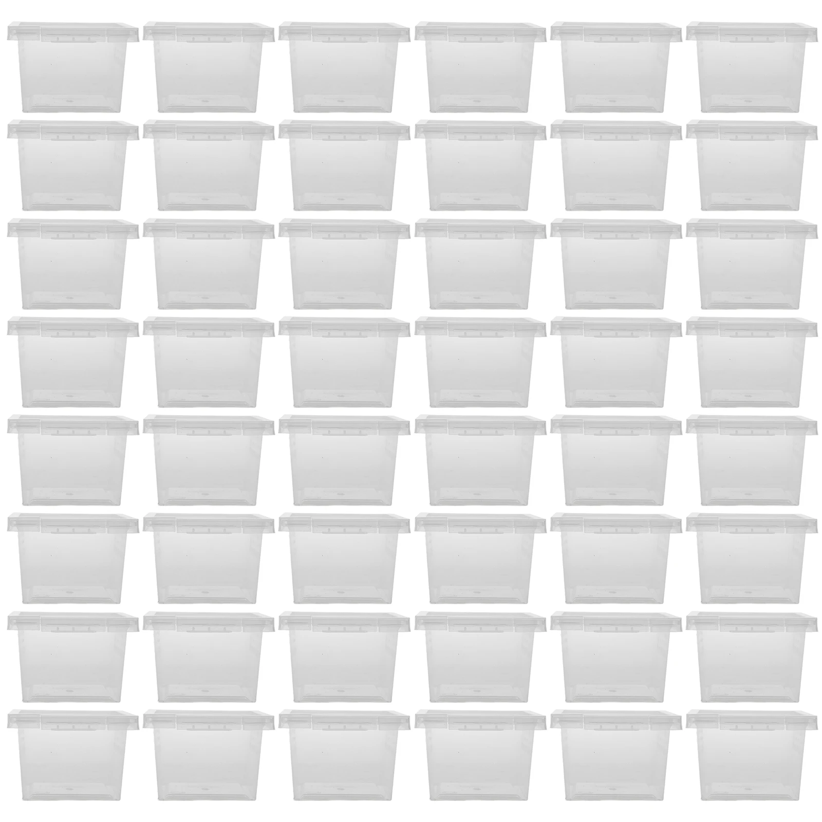 

100pcs Insect Rearing Boxes Reptile Breeding Containers Lightweight Transparent Feeding Cages Spider Terrariums Pet Housing