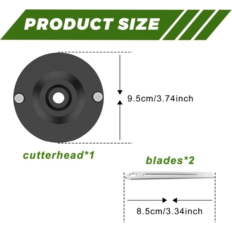 2 個強力な剪定ばさみ交換用シャープナーセット切断ディスクとガーデン機器用の取り付けネジ付き