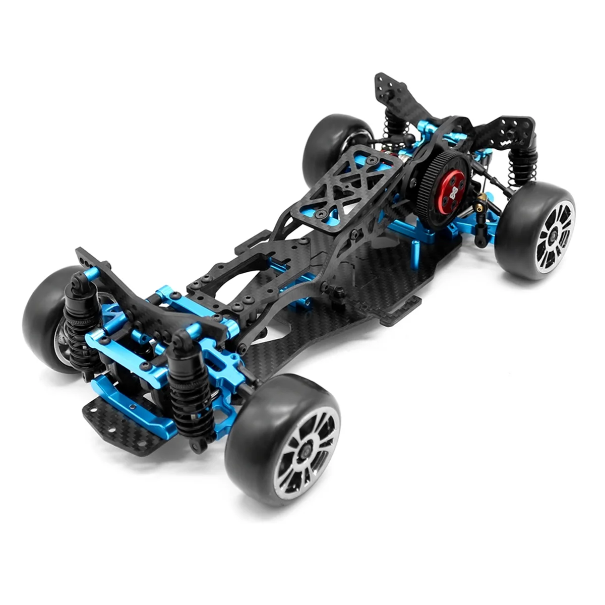 DIY RC Car Rear-Drive Drift Racing Frame 1/10 Mini RC Car RC Frame Drift Car Kit Version RC Frame Drift Car Kit Version Blue