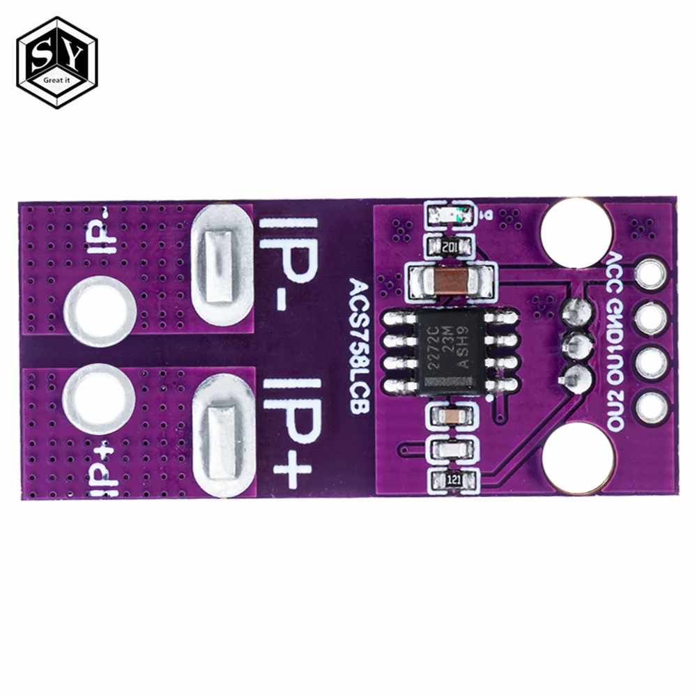 ACS758 ACS758LCB-050B-PFF-T الخطي الحالي الاستشعار قاعة الوحدة الحالية ACS758LCB-100B-PFF-T