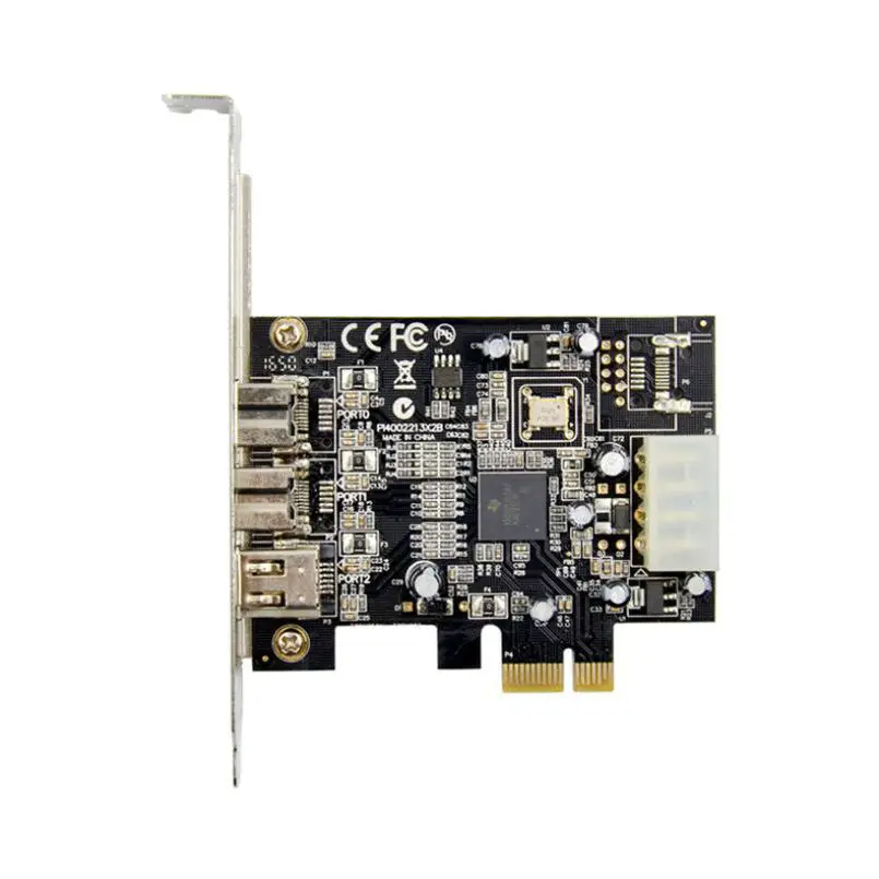 1394 video capture card PCIE to 1394 A+B 9-pin 6-pin Firewire sound card, computer DV camera