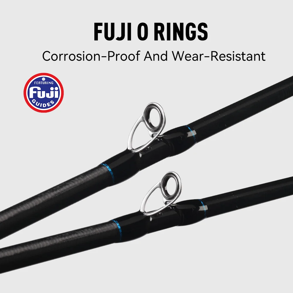 Kingdom Squid caña EGI de carbono con punta Fuji Titanio - imagen 2
