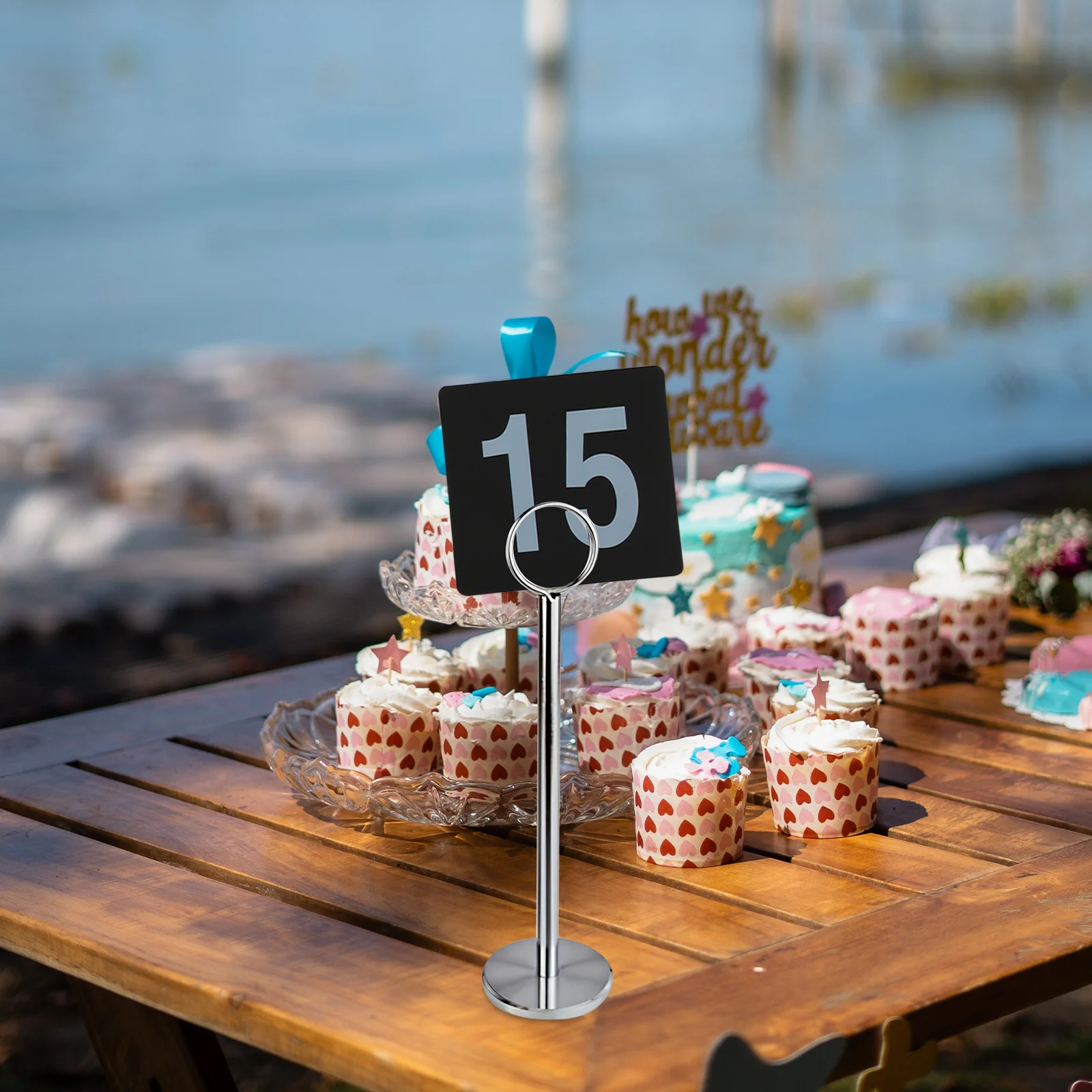

25pcs Numbered Signs Table Number Holders Clear Plastic Seat Wedding Decorations Double Sided Reusable Reserved Signs For