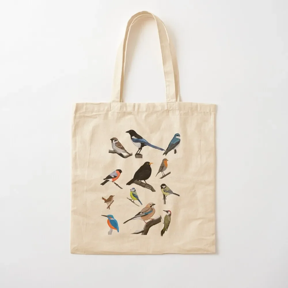 

Backyard Birds Drawing Tote Bag Fabric bag canvas bags bags woman 2025 Portable shopping bag Canvas Tote