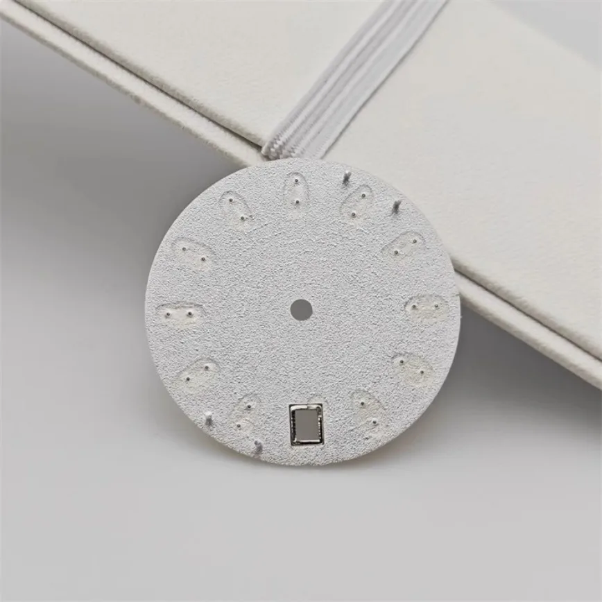 Quadrante NH35 28,5 mm Ocean Wave GS quadrante blu bianco nero non luminoso per movimento NH35/NH36 accessori per orologi quadranti per orologi