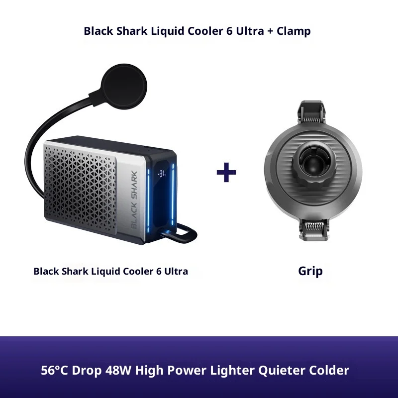 Black Shark 6 Ultra vloeistofgekoelde radiator telefoon achterklem watergekoelde halfgeleiderkoeling laag geluidsniveau